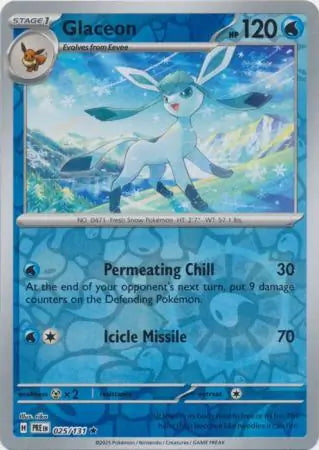 Prismatic Evolutions Glaceon #025/131 reverse holo